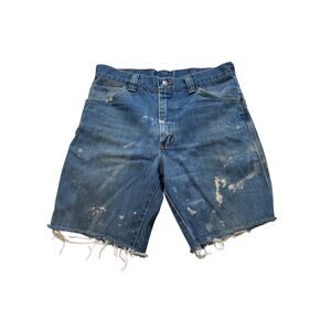 Vintage Sedgefield Denim Jorts Shorts Men's 32 Painters Thrashed GRUNGE USA